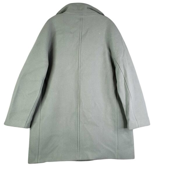 J Crew Nello Gori Stadium Cloth Coat Women’s Size 14 Soft Green Cocoon Jacket - Picture 4 of 10